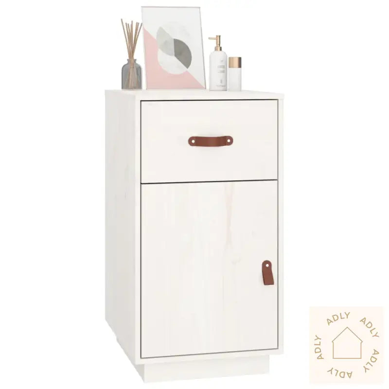 Skap Hvit 40X50X75 Cm Heltre Furu