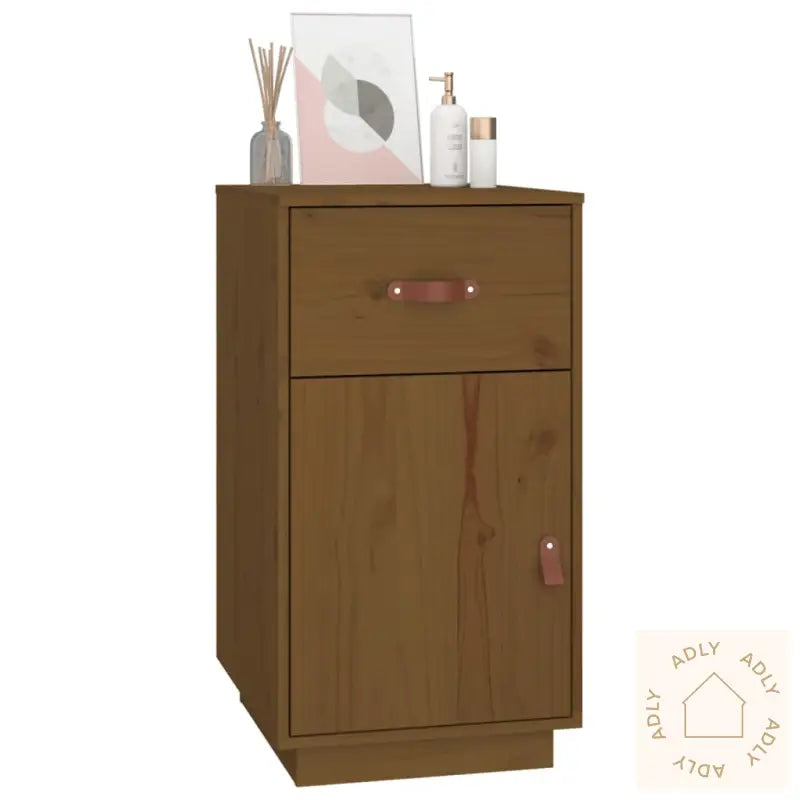 Skap Til Skrivebord Honningbrun 40X50X75 Cm Heltre Furu