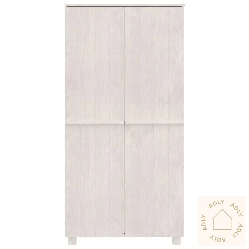 Garderobe Hamar Hvit 89X50X180 Cm Heltre Furu