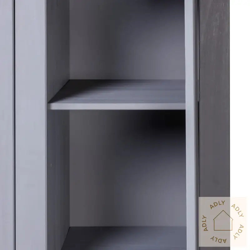 Garderobeskap 3 Dører Grå 118X50X171,5 Cm Furu Panama Range