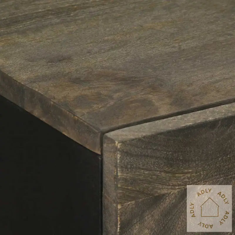 Skjenker 2 Stk Svart 60X33X75 Cm Heltre Mango