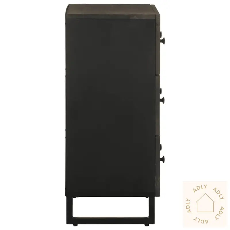 Skjenker 2 Stk Svart 60X33X75 Cm Heltre Mango