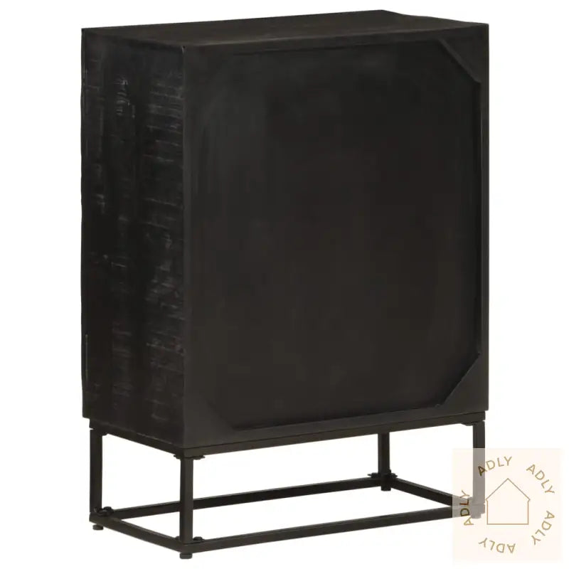 Skjenk Svart 55X30X76 Cm Heltre Mango Og Jern