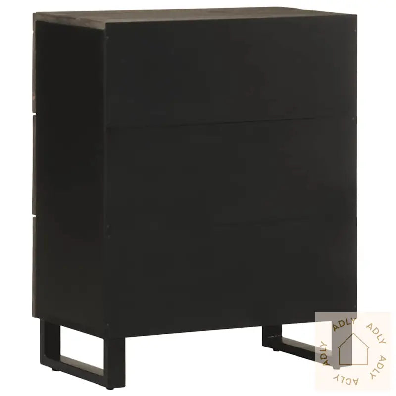 Skjenk Svart 60X33X75 Cm Heltre Mango