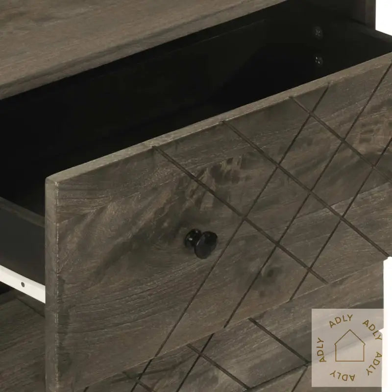 Skjenk Svart 60X33X75 Cm Heltre Mango