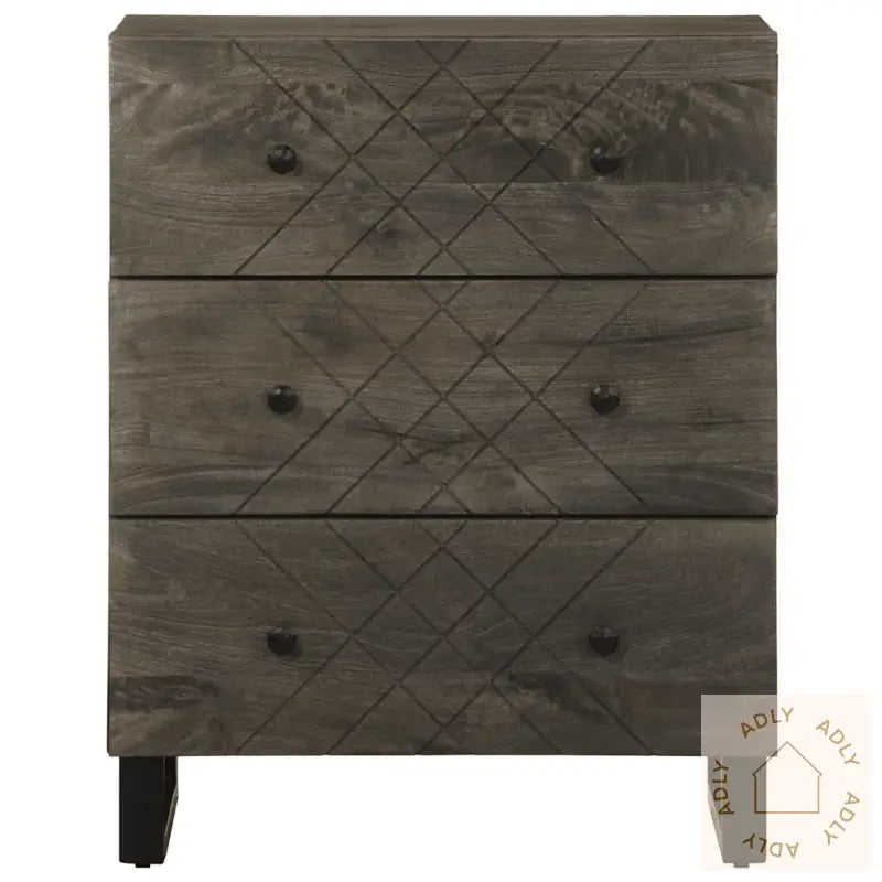 Skjenk Svart 60X33X75 Cm Heltre Mango