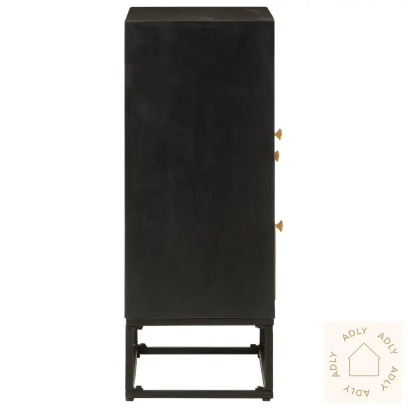 Skjenk Svart 55X30X76 Cm Heltre Mango Og Jern