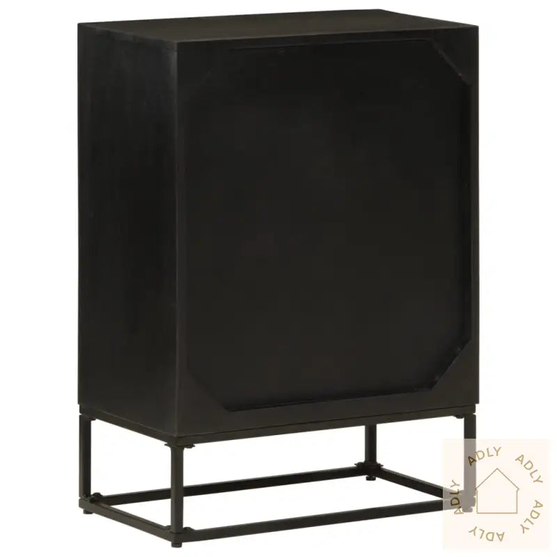 Skjenk Svart 55X30X76 Cm Heltre Mango Og Jern