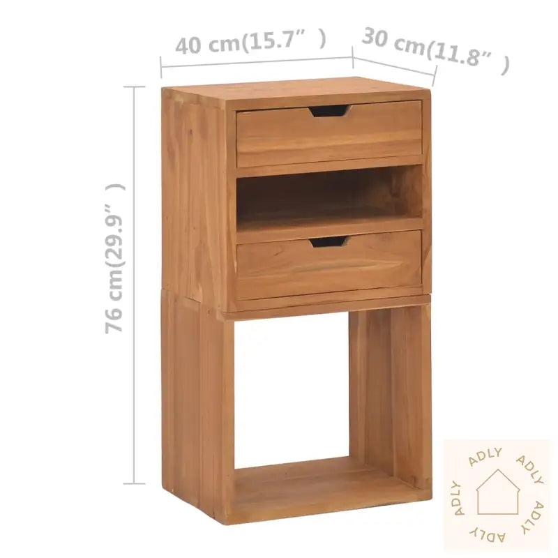 Oppbevaringsskap 40X30X76 Cm Heltre Teak