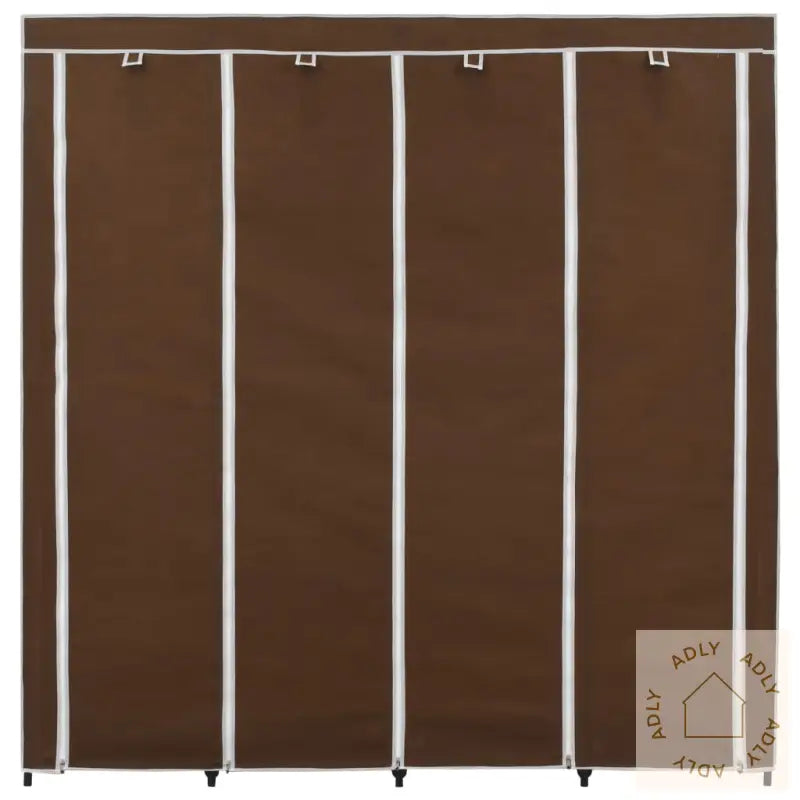 Garderobeskap Med 4 Rom Brun 175X45X170 Cm