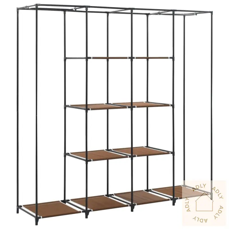 Garderobeskap Med 4 Rom Brun 175X45X170 Cm