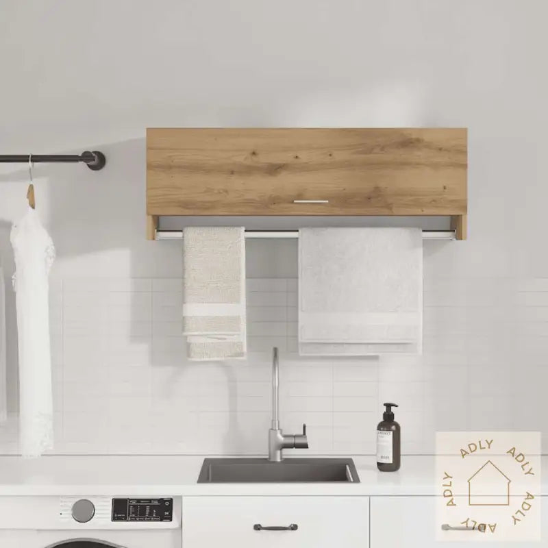 Garderobe Artisan Eik 100X32,5X35 Cm Konstruert Tre