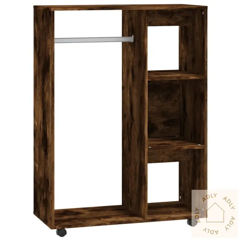 Garderobe Røkt Eik 80X40X110 Cm Konstruert Tre