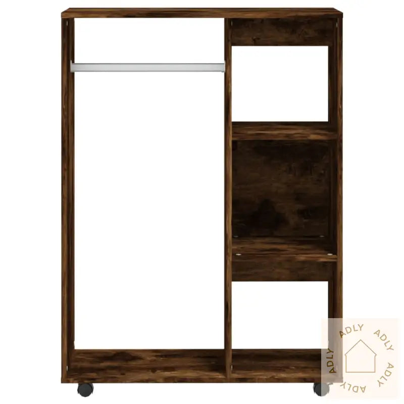Garderobe Røkt Eik 80X40X110 Cm Konstruert Tre