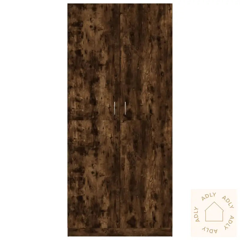 Garderobe Røkt Eik 90X52X200 Cm Konstruert Tre