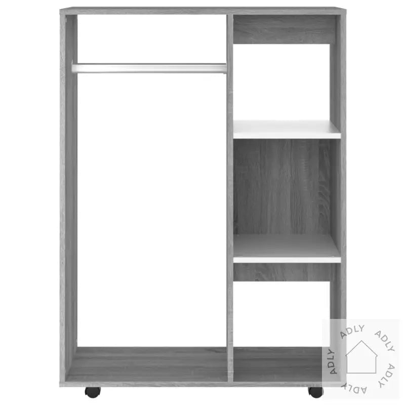 Garderobe Grå Sonoma 80X40X110 Cm Konstruert Tre