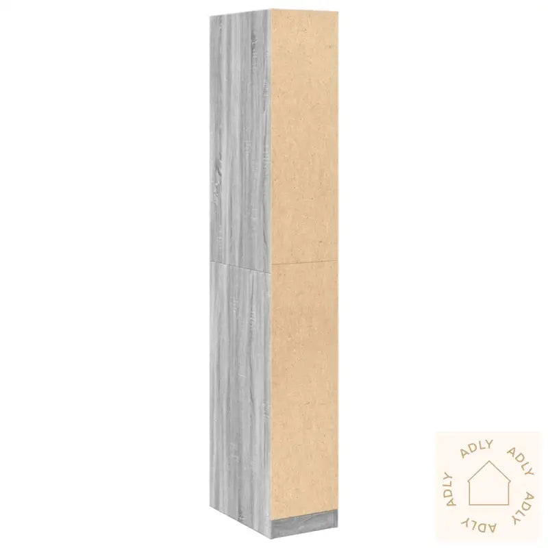 Garderobe Grå Sonoma 30X50X200 Cm Konstruert Tre