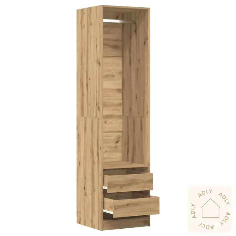 Garderobe Artisan Eik 50X50X200 Cm Konstruert Tre