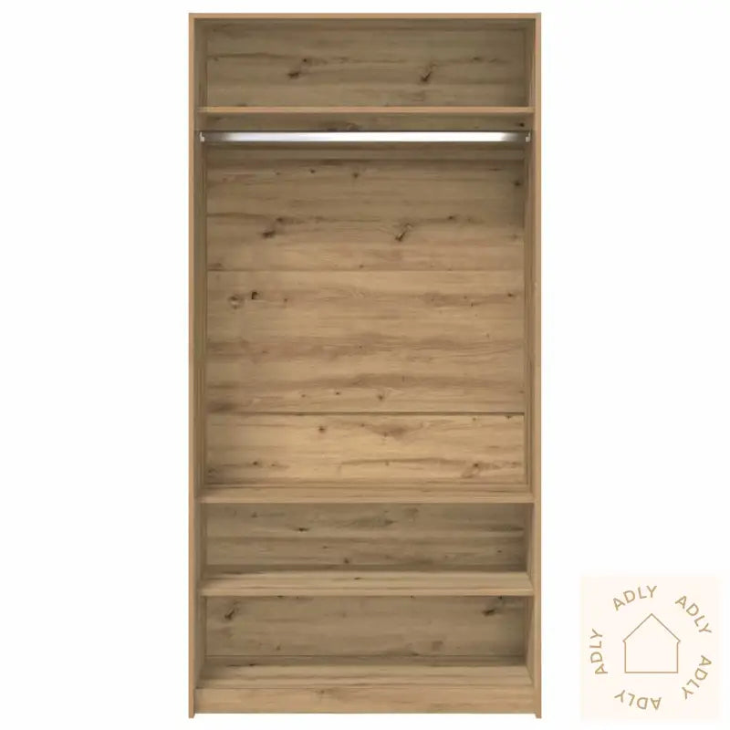 Garderobe Artisan Eik 100X50X200 Cm Konstruert Tre