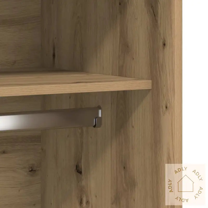 Garderobe Artisan Eik 100X50X200 Cm Konstruert Tre