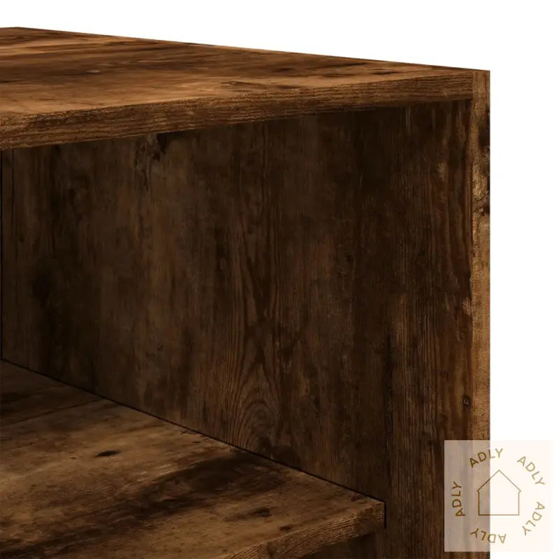 Garderobe Røkt Eik 100X50X200 Cm Konstruert Tre