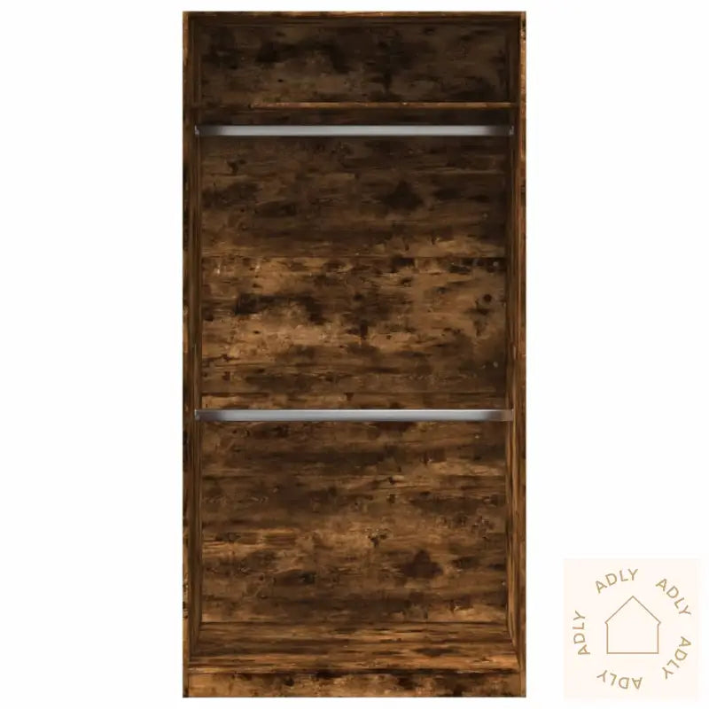 Garderobe Røkt Eik 100X50X200 Cm Konstruert Tre