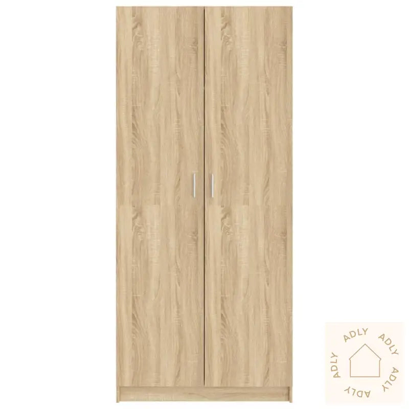 Garderobe Sonoma Eik 80X52X180 Cm Konstruert Tre