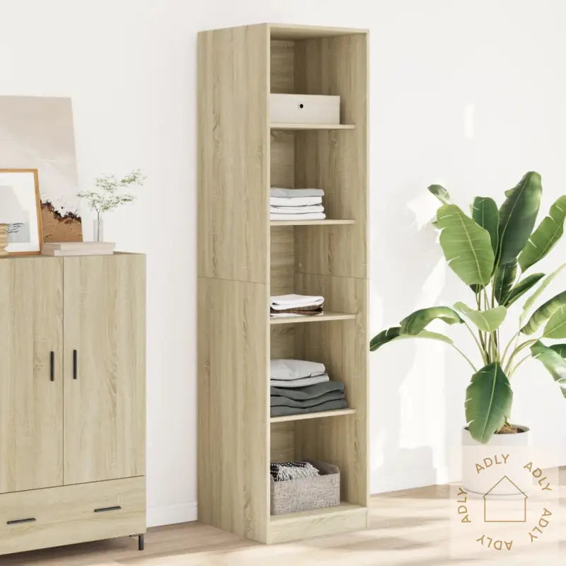 Garderobe Sonoma Eik 50X50X200 Cm Konstruert Tre