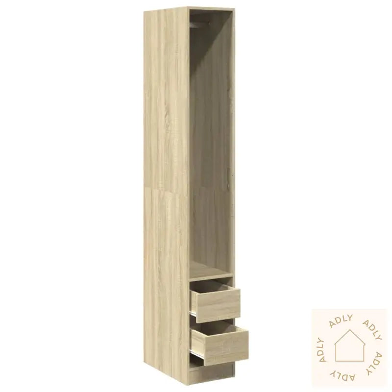Garderobe Sonoma Eik 30X50X200 Cm Konstruert Tre