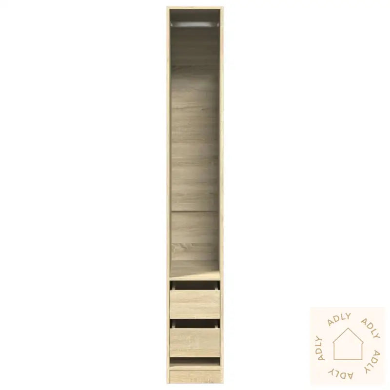 Garderobe Sonoma Eik 30X50X200 Cm Konstruert Tre