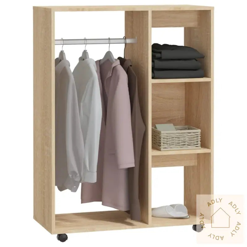 Garderobe Sonoma Eik 80X40X110 Cm Konstruert Tre