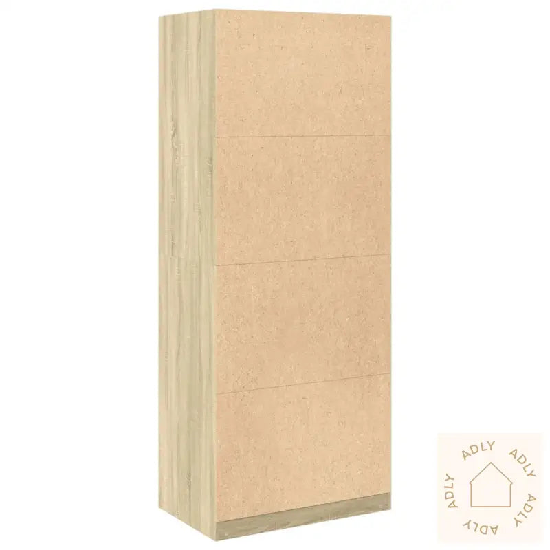 Garderobe Sonoma Eik 80X50X200 Cm Konstruert Tre