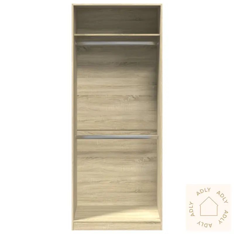 Garderobe Sonoma Eik 80X50X200 Cm Konstruert Tre