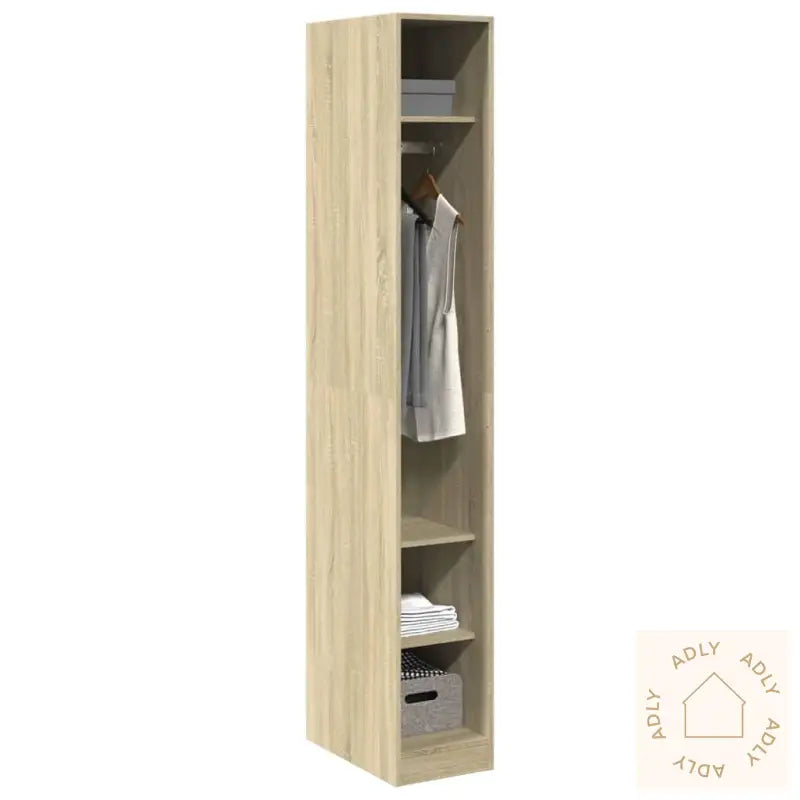 Garderobe Sonoma Eik 30X50X200 Cm Konstruert Tre