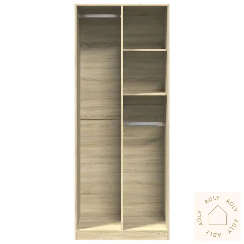 Garderobe Sonoma Eik 80X50X200 Cm Konstruert Tre