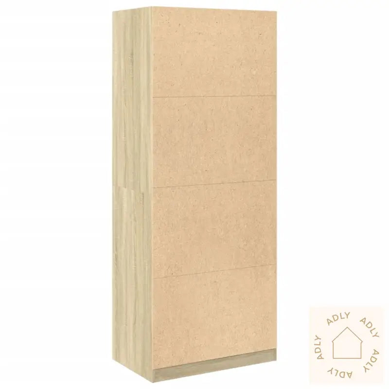 Garderobe Sonoma Eik 80X50X200 Cm Konstruert Tre