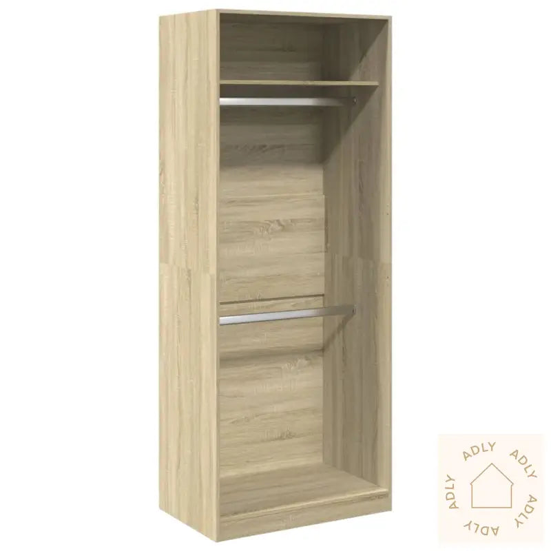 Garderobe Sonoma Eik 80X50X200 Cm Konstruert Tre