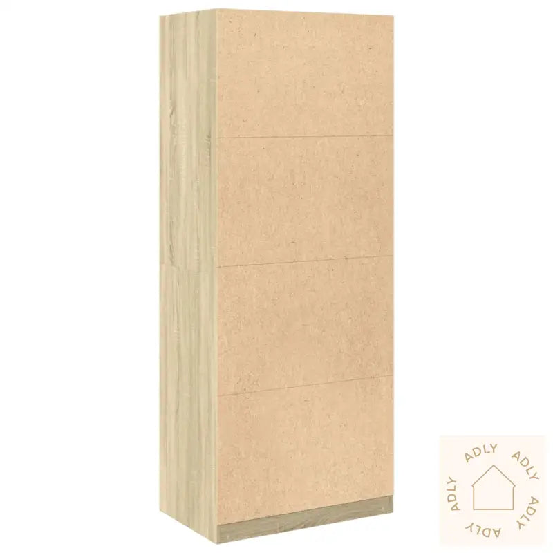 Garderobe Sonoma Eik 80X50X200 Cm Konstruert Tre
