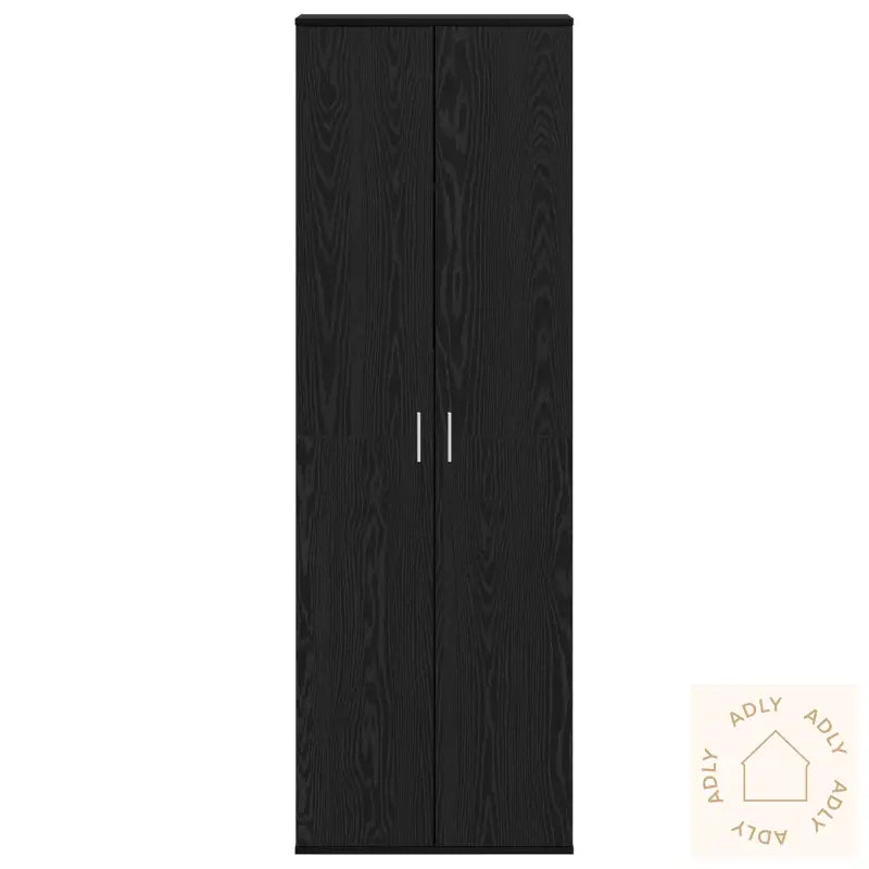 Høy Skap Svart Eik 60X35X180 Cm Konstruert Tre