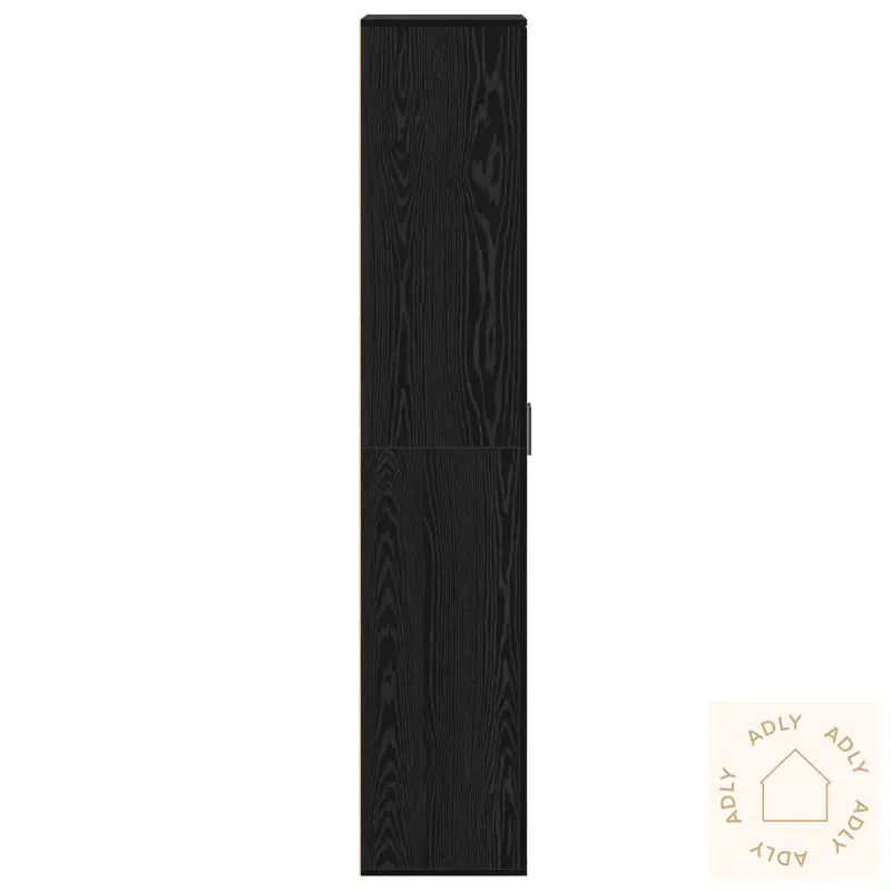 Høy Skap Svart Eik 60X35X180 Cm Konstruert Tre