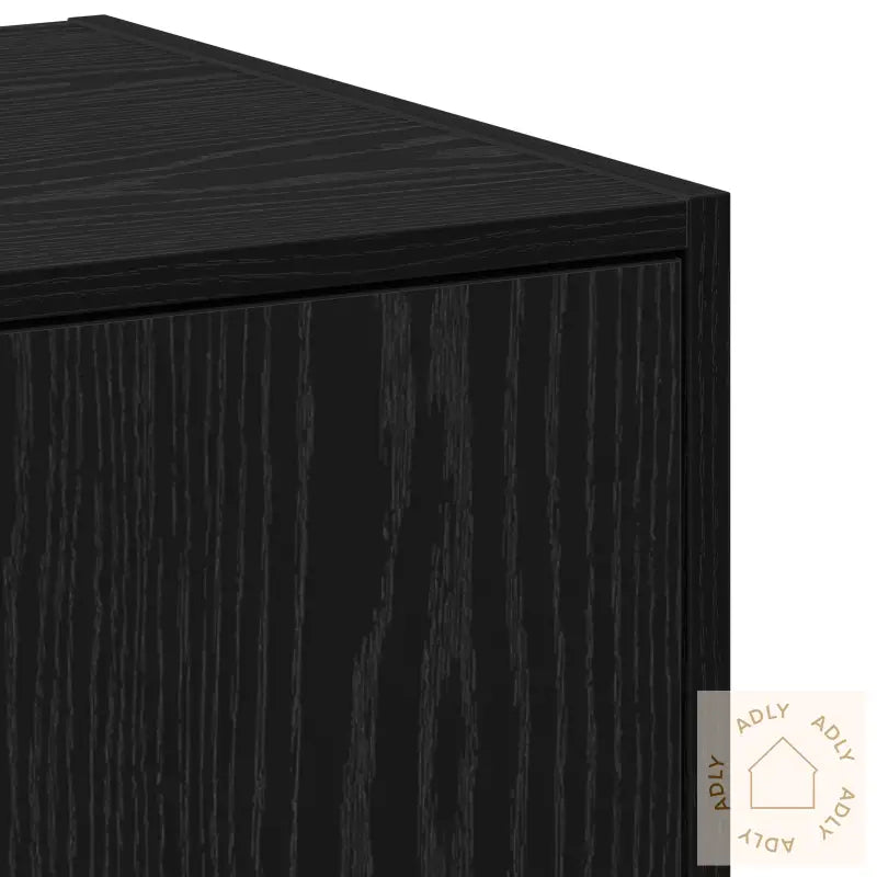 Apothecary Cabinet Svart Eik 40X41X77,5 Cm Konstruert Tre