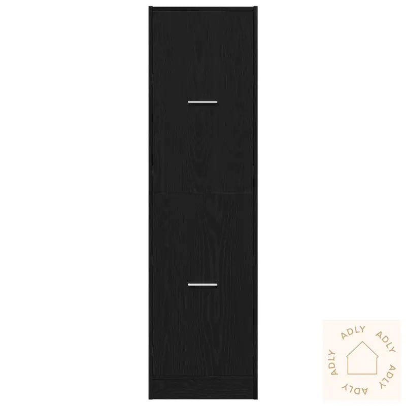 Apotekskap Svart Eik 40X41X144.5 Cm Konstruert Tre