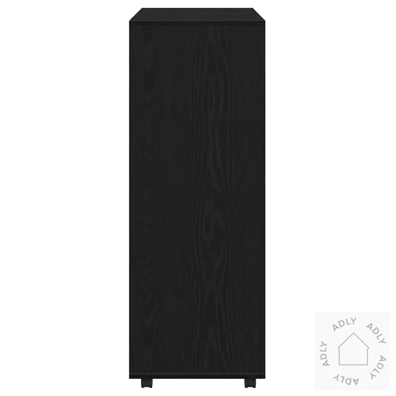 Garderobe Svart Eik 80X40X110 Cm Konstruert Tre
