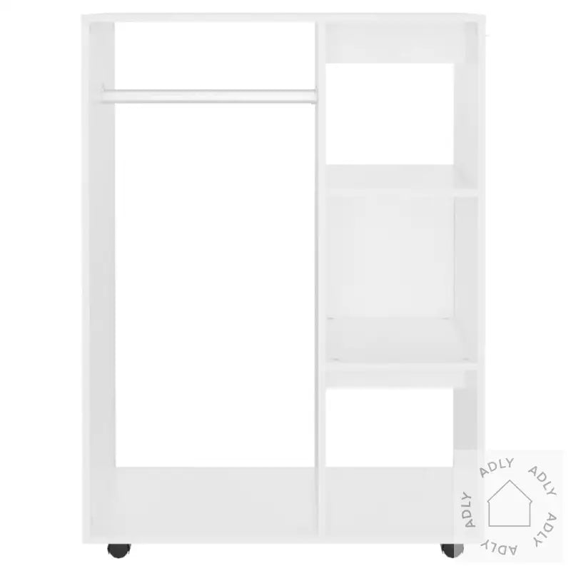 Garderobe Hvit 80X40X110 Cm Konstruert Tre