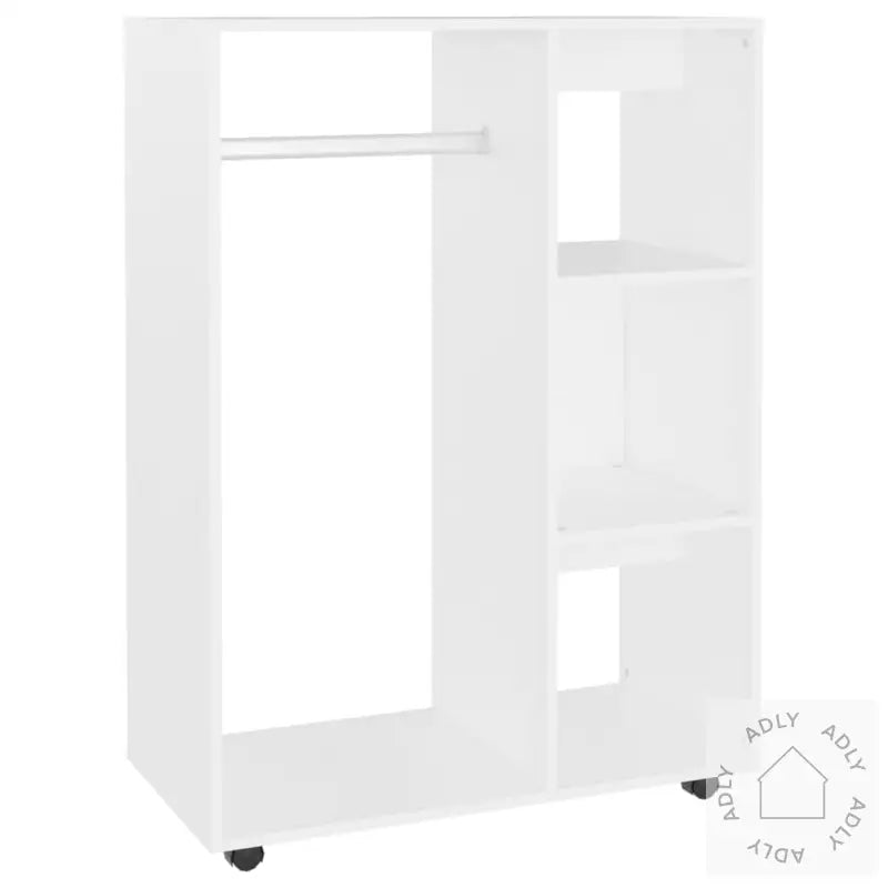 Garderobe Hvit 80X40X110 Cm Konstruert Tre