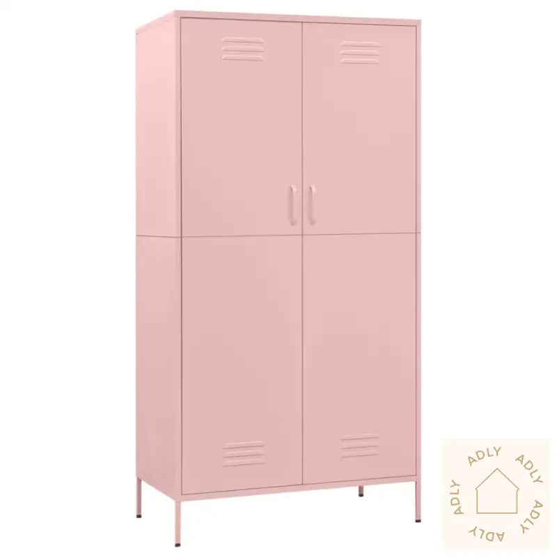 Garderobe Rosa 90X50X180 Cm Stål