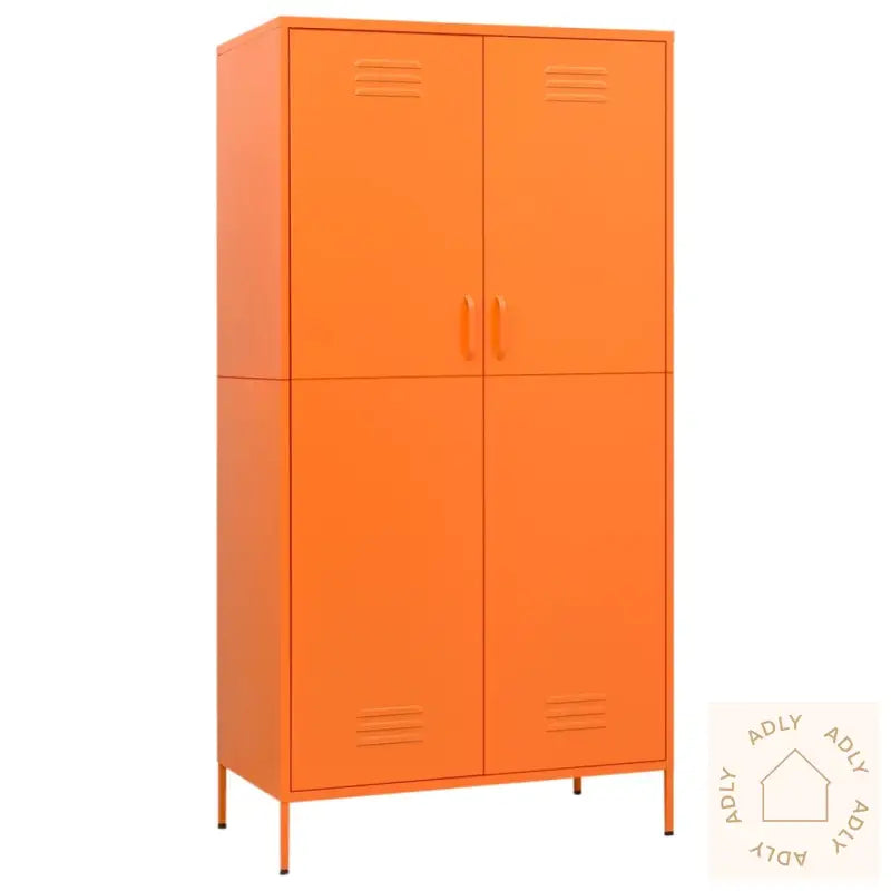 Garderobe Oransje 90X50X180 Cm Stål