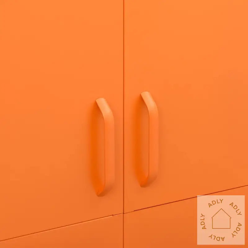 Garderobe Oransje 90X50X180 Cm Stål