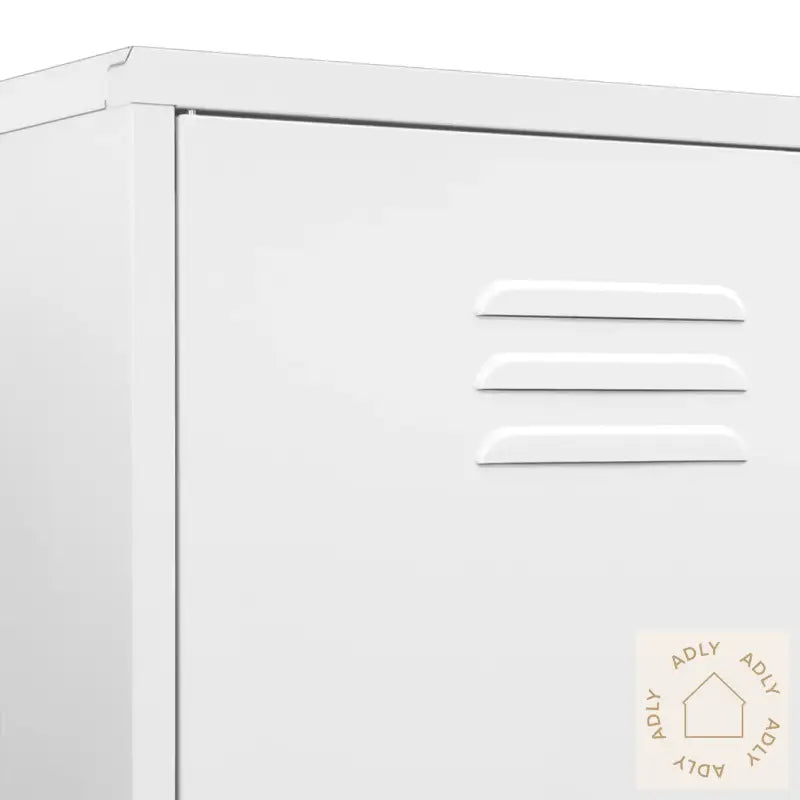 Garderobe Hvit 90X50X180 Cm Stål
