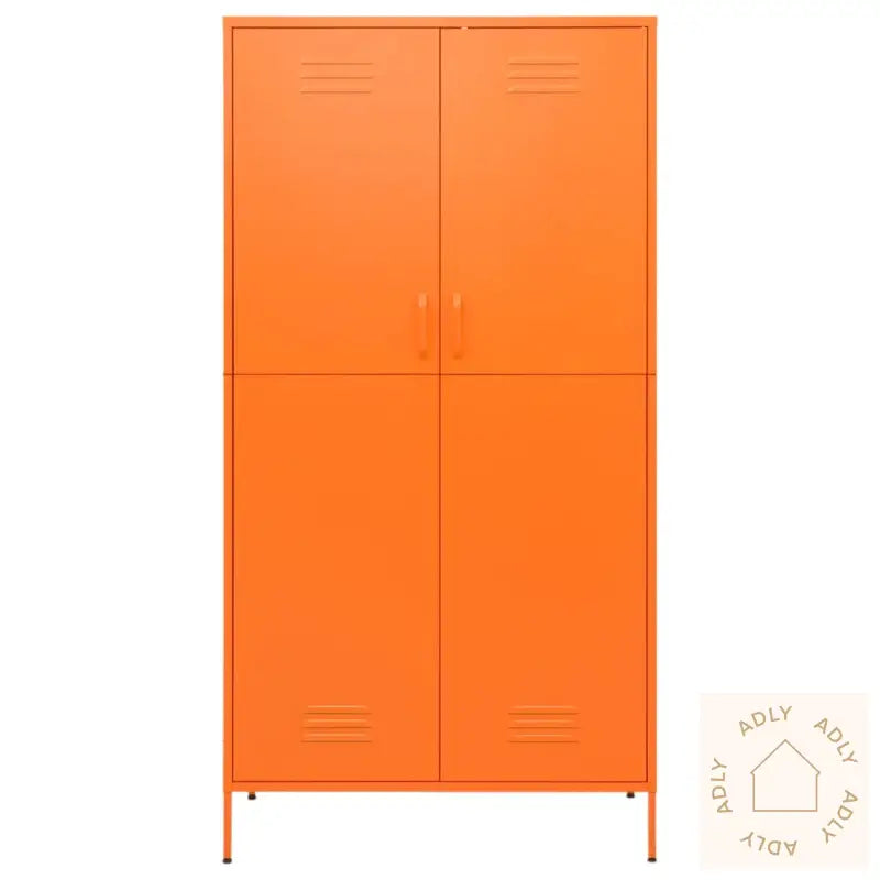 Garderobe Oransje 90X50X180 Cm Stål